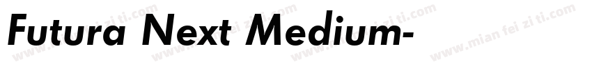 Futura Next Medium字体转换